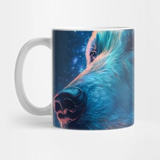 Gizzly Bear Animal Portrait Painting Wildlife Outdoors Adventure Mug